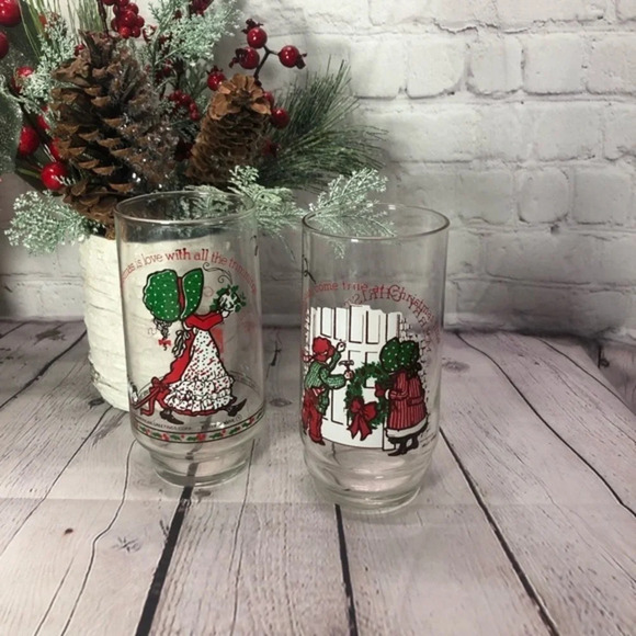 Vintage coca-cola Holly hobbie tumblers cottagecore - Picture 1 of 5